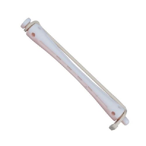 Imagen de Bigudíes bicolor blanco/rosa 12uds