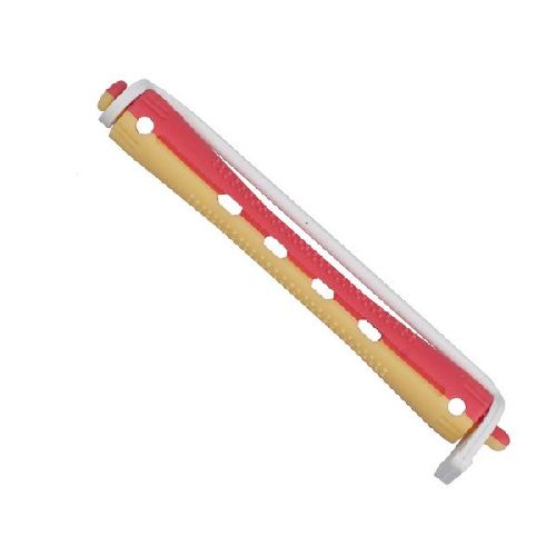 Imagen de Bigudíes bicolor rojo/amarillo 12uds