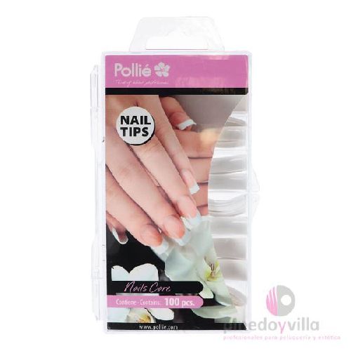 Imagen de Tips naturales curvados caja 100uds